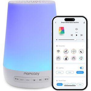 Baby Sound Machine, Momcozy White Noise Machine for Baby Sleeping with Night